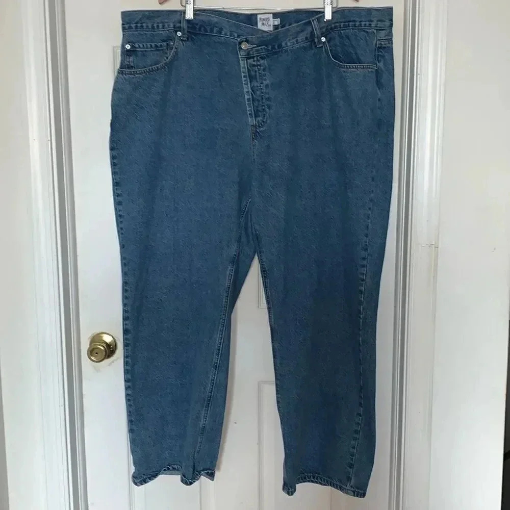 Princess Polly Cross Over Asymmetrical Jeans